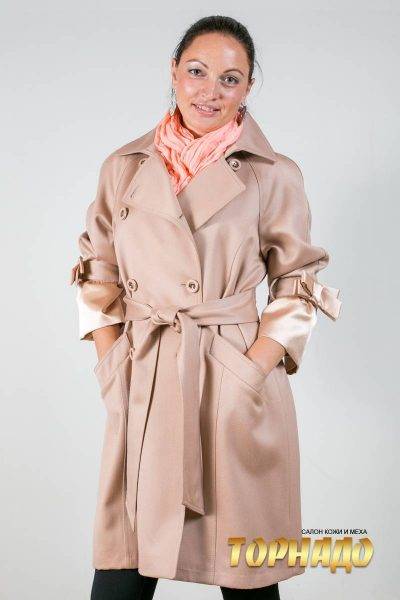 Женское пальто из кашемира. Артикул 16857-1.