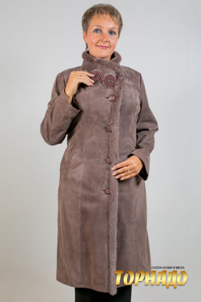Женская кожаная куртка. Артикул 18370.