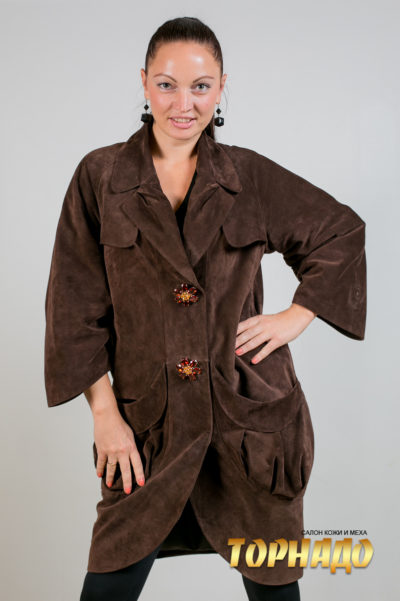 Женская кожаная куртка. Артикул 20046