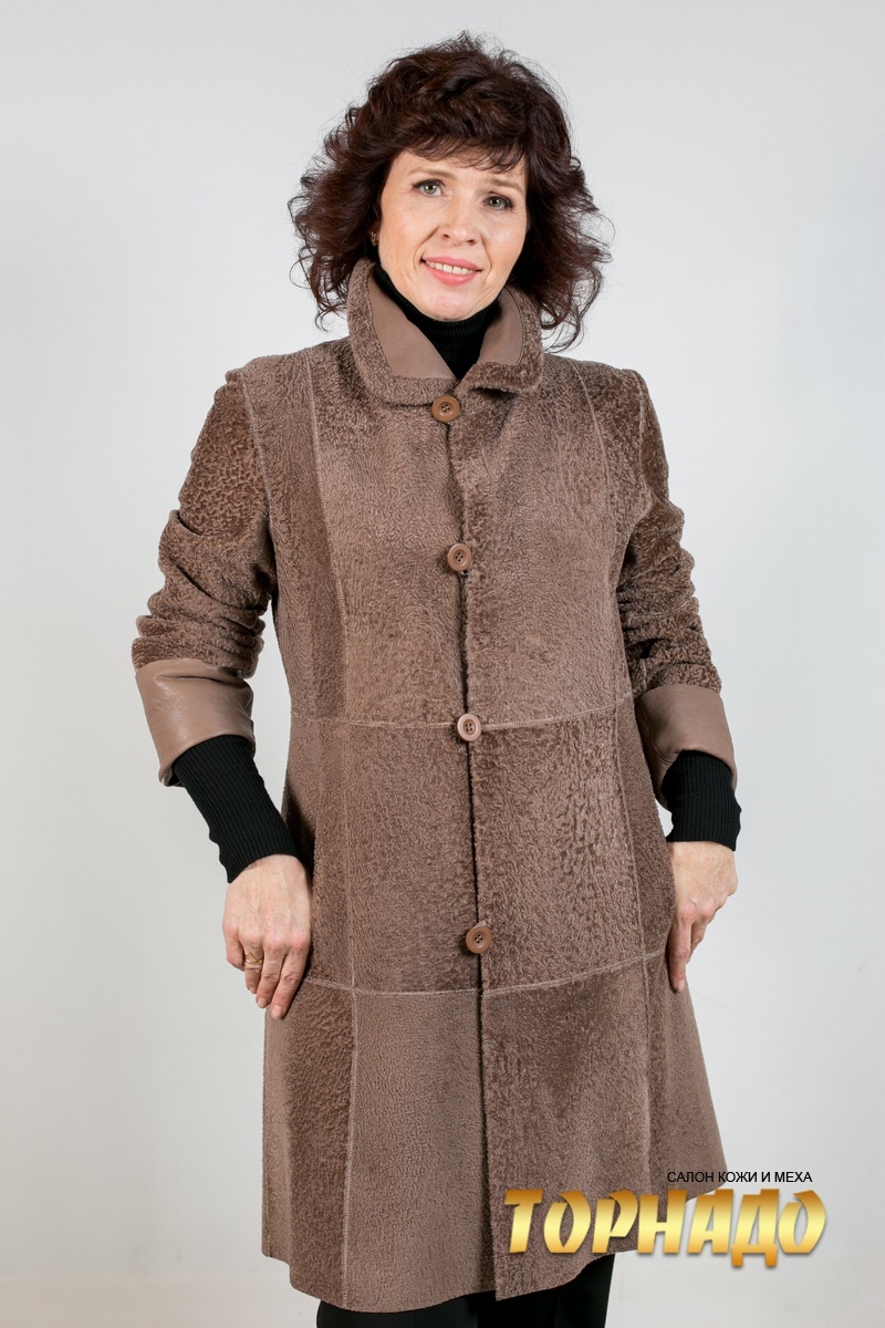 Женское меховое пальто. Артикул 21109.