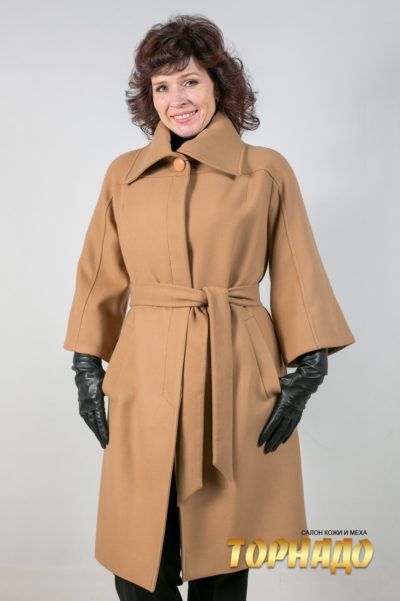 Женское пальто из кашемира. Артикул 20805.