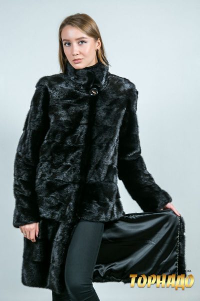 Женская шуба из норки. Артикул ШН-23519-1.